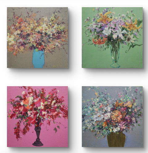 Four Seasons of Floral Vase