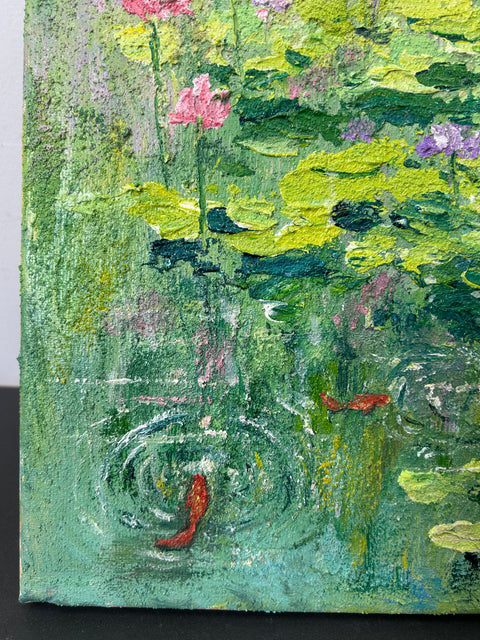 Koi in Lotus Pond