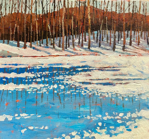 Bare Trees on the Ice