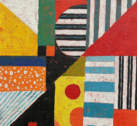 Mid Century Geometric Collage