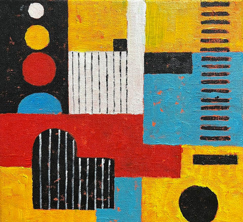 Bauhaus Primary Colors Art