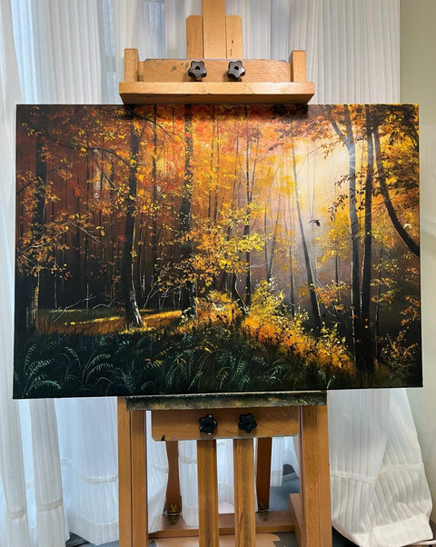 Autumn Forest Oil Painting