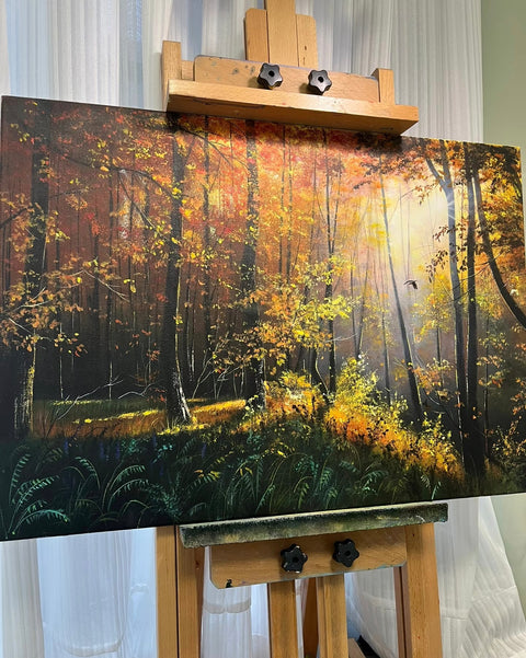 Autumn Forest Oil Painting
