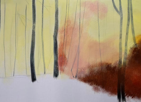 Autumn Forest Oil Painting