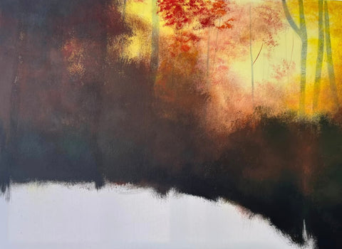 Autumn Forest Oil Painting