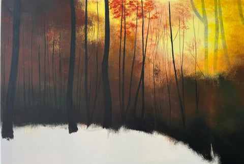 Autumn Forest Oil Painting