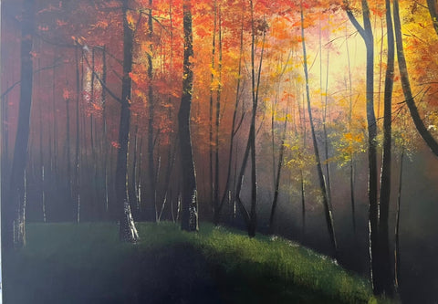 Autumn Forest Oil Painting