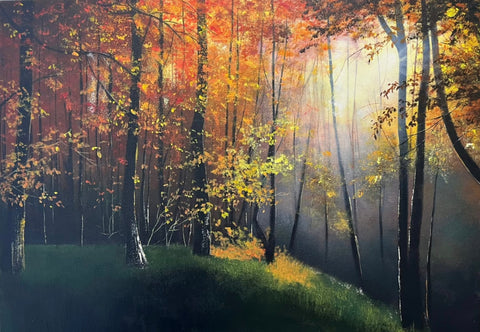 Autumn Forest Oil Painting