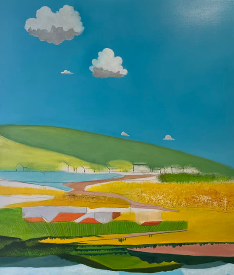 Pastoral Rapeseed Field Oil Painting