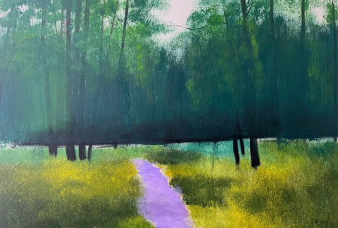 Forest Morning Light Oil Painting