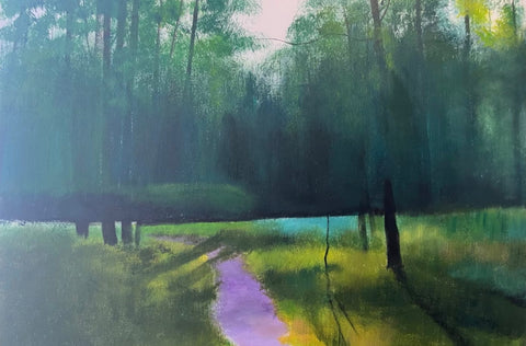 Forest Morning Light Oil Painting