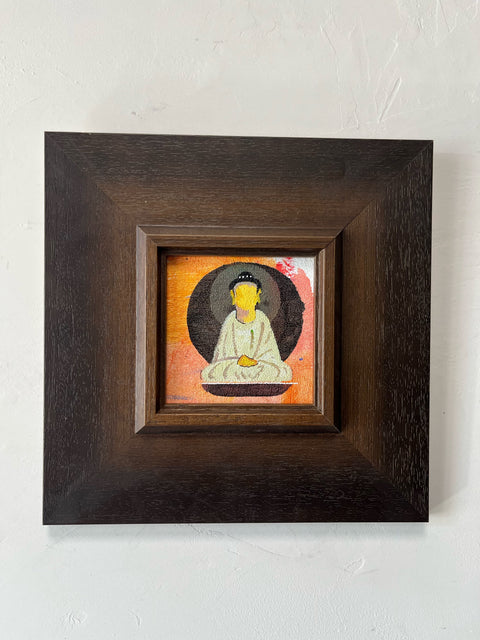 Warm Orange Glow Buddha