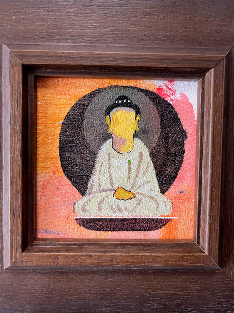 Warm Orange Glow Buddha