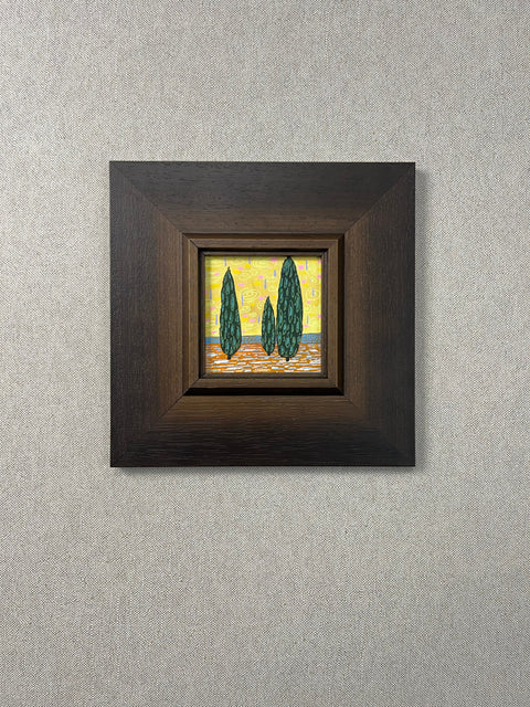 Stylized Cypress Trio