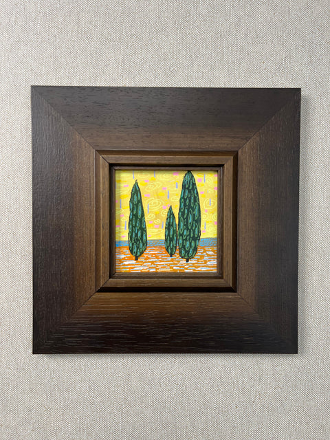 Stylized Cypress Trio