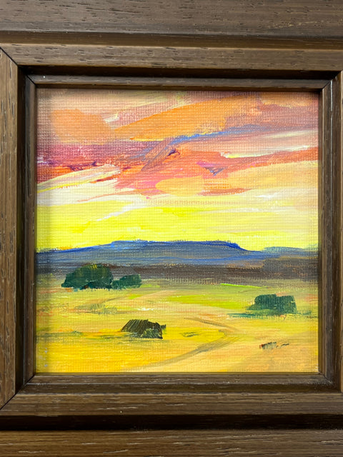 Fiery Sky Golden Fields