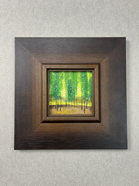 Abstract Green Forest Landscape