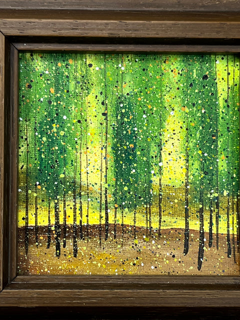 Abstract Green Forest Landscape
