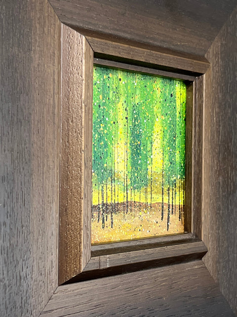 Abstract Green Forest Landscape