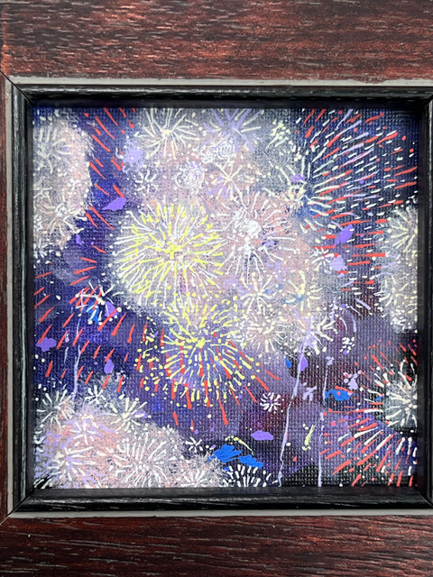 Night Sky Fireworks Burst