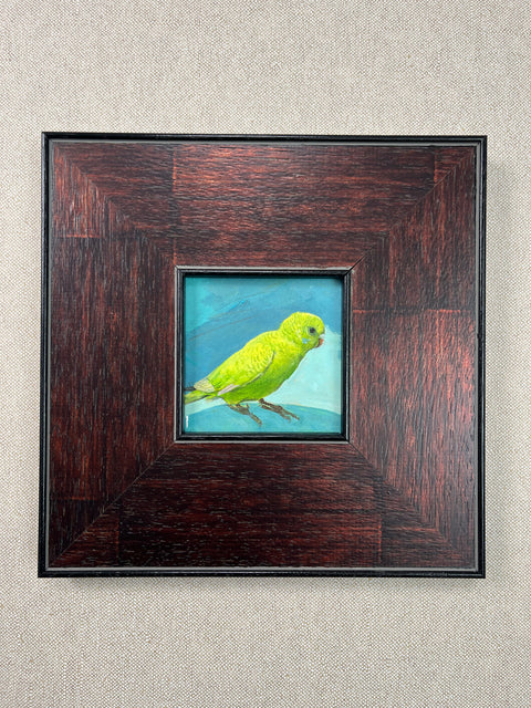 Green Parakeet Bird Art
