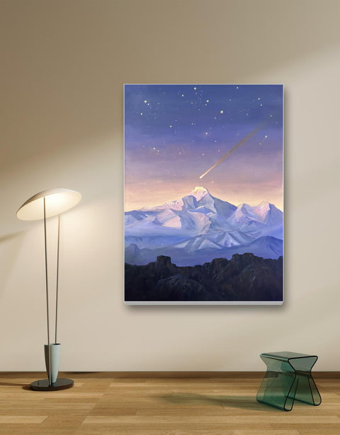 Shooting Star Over Snow Peak