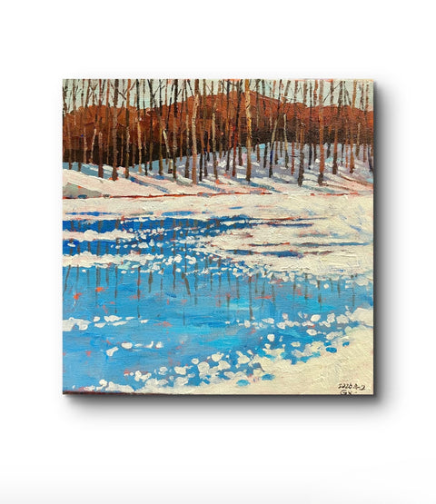 Bare Trees on the Ice