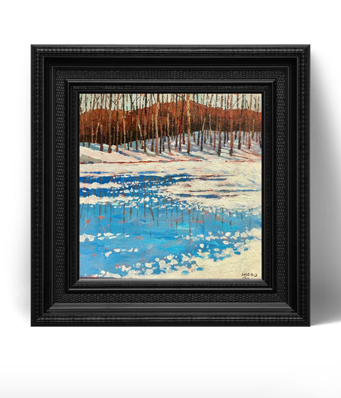 Bare Trees on the Ice