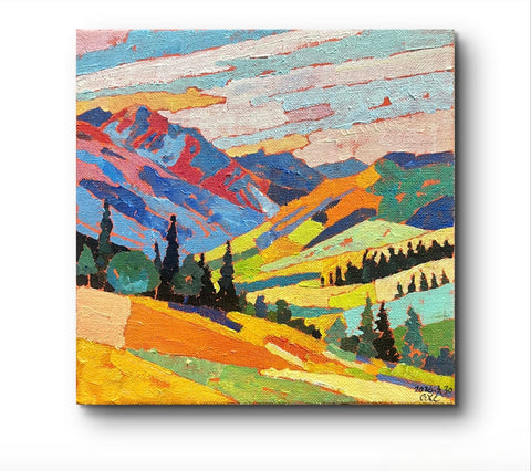 Valley in Vivid Hues