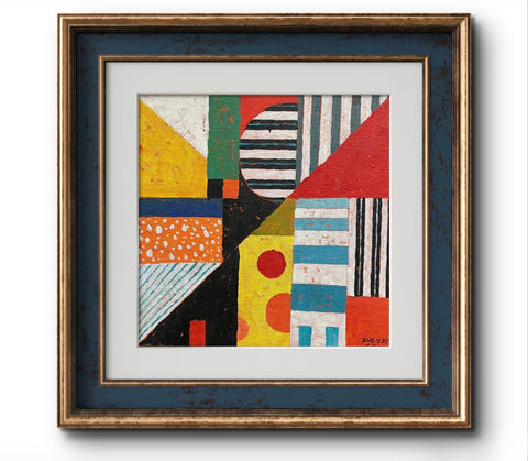 Mid Century Geometric Collage
