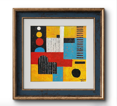 Bauhaus Primary Colors Art